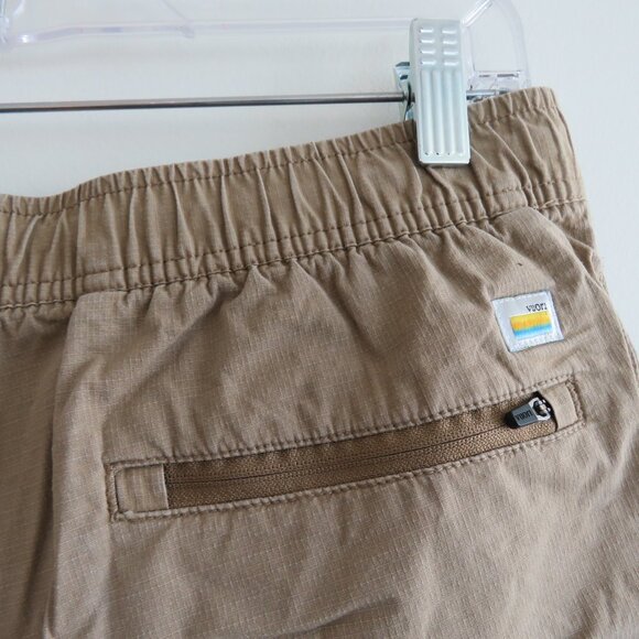 VUORI Ripstop DuraTerra™ Shorts in Khaki Tan Travel Outdoor Sport - Size M - Picture 10 of 13
